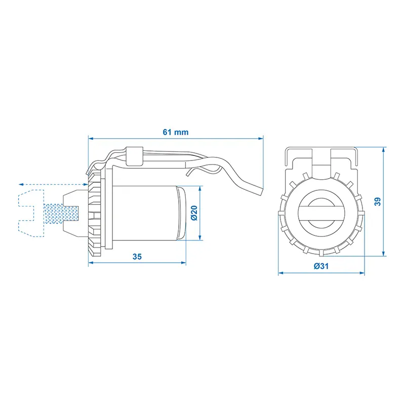 Justeringssett for bremsesko AL-KO 160 × 35 mm